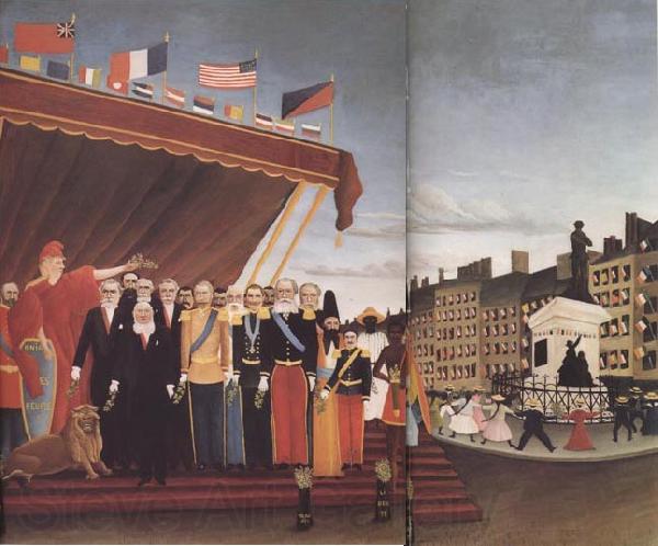 Henri Rousseau The Representatives of Foreign Powers Coming to Salute the Republic as a sign of Peace Spain oil painting art